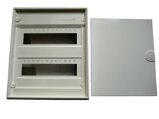 HAGER Volta VA24CN Sicherungskasten Kleinverteiler Aufputz 2reihig +Tür 24TE