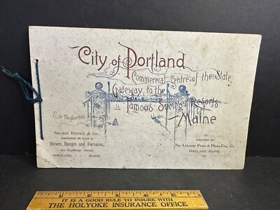 1892 CITY OF PORTLAND, 12 Photo Views, Multiple Ads, Orrs Island