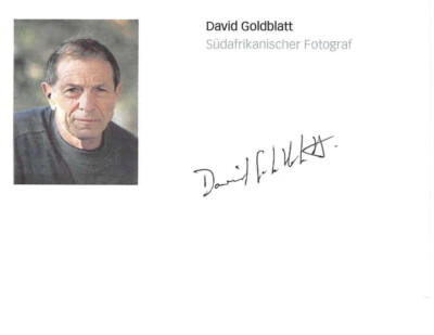 David Goldblatt Famous South African. Photographer - Rare, Very Rare!!!!!!!