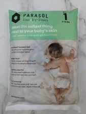 Parasol Clear Dry Disposable Diaper RashShield Protection, Leakproof 2 Diapers