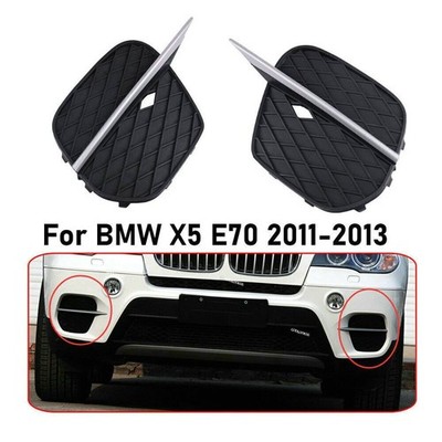 L+r Pair Front Bumper Grill Trim Grille Cover For Bmw X5 E70 2011-13 35i 35d 50i