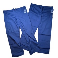 Cherokee Originals Unisex Navy Blue Scrub Pants Large Lot of 2 both nwt