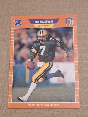 1989 DON MAJKOWSKI PRO SET NFL ROOKIE CARD RC #133 MAJIK MAN GREEN BAY PACKERS 