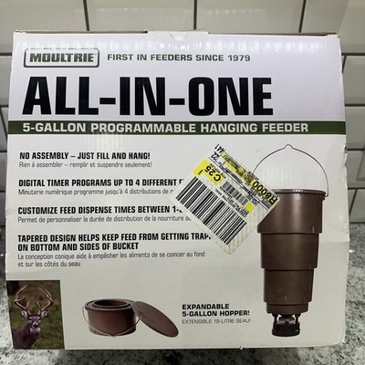 Moultrie 5-Gallon Programmable All-in-One Hanging Deer Feeder NEW IN BOX
