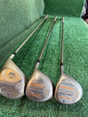LPGA SQUARE TWO Light & Easy Oversize Offset Driver & Wood Set~Stock Grips