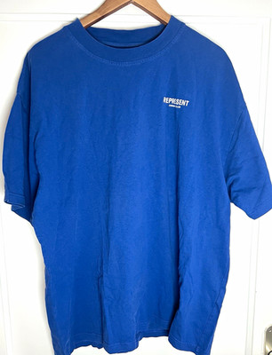 Represent Owners Club Herren T-Shirt Blau, Gr. XL mit Backprint