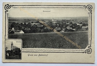 Postcard greeting from Beiersdorf around 1910 Fraureuth Zwickau