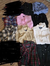 10x Polo Ralph Lauren Hemden Paket L / XL – Leinen & Seide – Vintage Mix