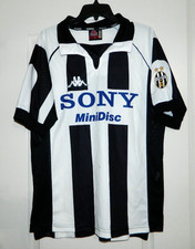 Men's Vintage Juventus 1998/99 Black & White Kappa Jersey Size Large