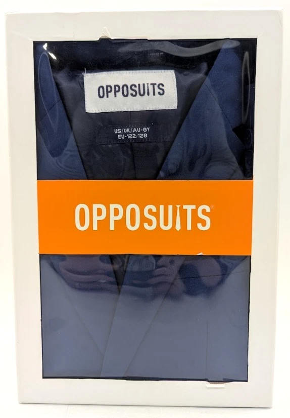 *NEW/OTHER* OppoSuits 3-pc. Solid Suit Boys 8Y - Navy Royale
