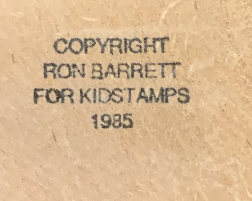 Estampillas de goma Kidstamps Ron Barrett EE. UU. Ghostage Boos Ghost imitación poste Foto 3 de 3