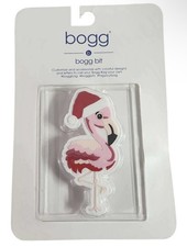 Holiday Flamingo Bogg Bit Charm Silicone Bogg Bag Accessory
