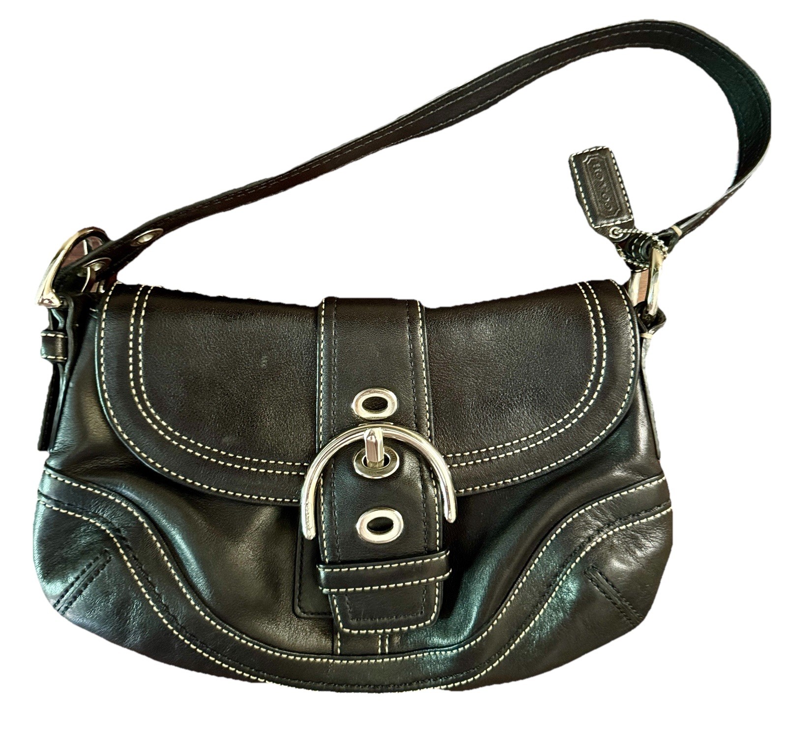 Vintage Coach Small Soho Leather Shoulder Bag F10909 … - Gem