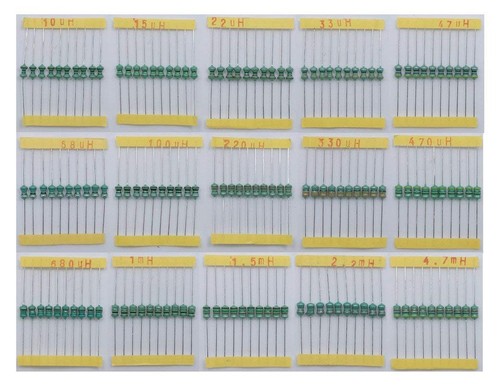 160 pcs Inductor Large Assortment 16 Values 4.7uH to 4.7mH, 1W, 1 watt - Picture 4 of 5