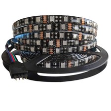 5M RGB LED Strip Light 5050 Waterproof IP65 DC12V Flexible Tape Black