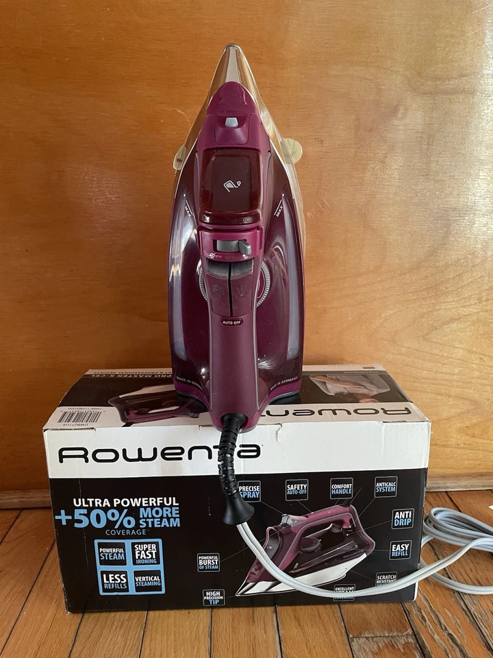 Железо Rowenta DW-82 Pro Master X-Cel сделано в Германии, оригинальная коробка, никогда не использовалось - Изображение 3 из 4