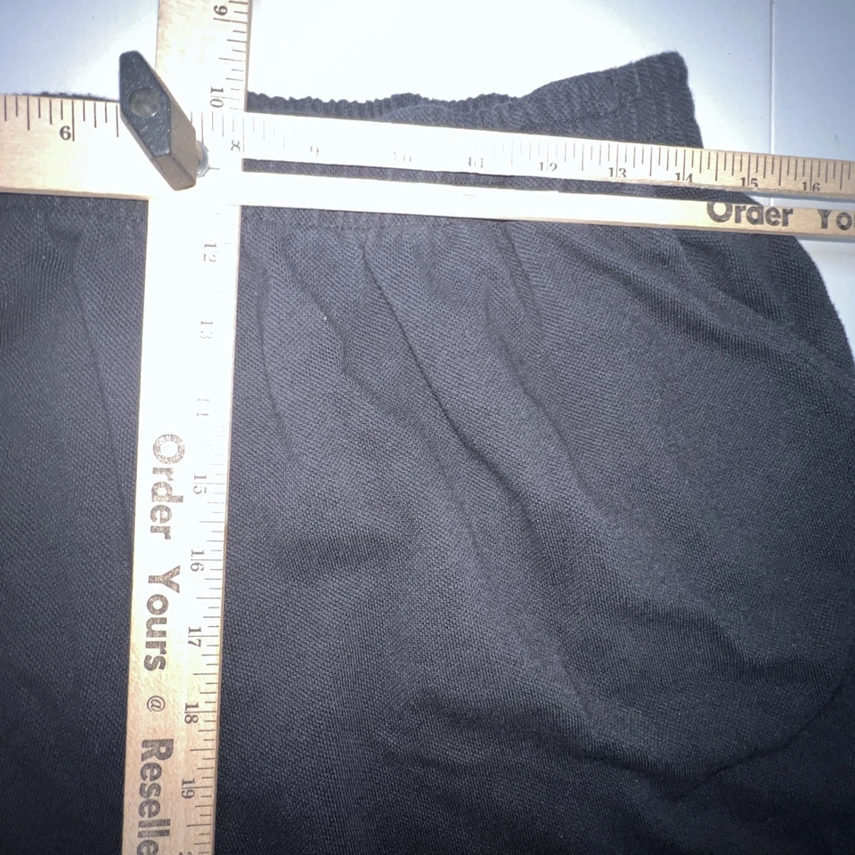 Pantalones Cortos de Granero de Vestido para Mujer XL Negro Mezcla de Algodón Cintura Elástica Bolsillos para Tirar Foto 4 de 4