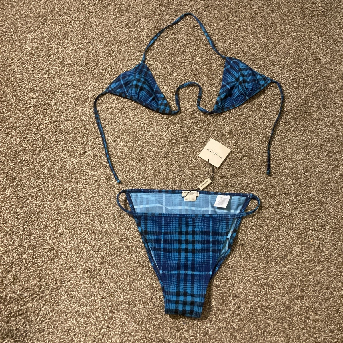 Burberry Blue Bikini Swimwear for Women for sale | eBay