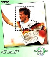 👉 BHUTAN 1991 FOOTBALL WORLD CUP/LOTHAR MATTHAUS (GERMANY) S/S MNH SOCCER