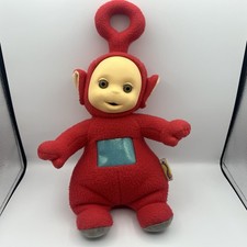 1998 Teletubbies Po Talking Plush Doll Red PlaySkool Hasbro Tested