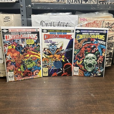 Marvel Super Hero Contest of Champions Vol 1 Full Run #1-3 (1982) HIGH GRADE