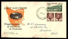 Mayfairstamps Australia FDC 1953 Tasmania Sesquicentenary Boats First Day Cover
