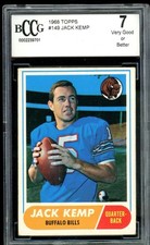 Jack Kemp Card 1968 Topps #149 BGS BCCG 7