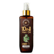 10 in 1 Nourishing Hair Oil - Treats Dry, Damaged Hair and Promotes Growth - wit