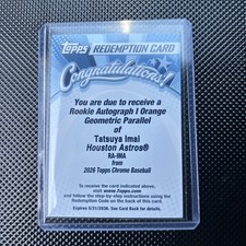 Tatsuya Imai Chrome 2026 Orange /25 Auto