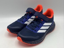 Adidas Youth Size 3 Runfalcon 5 Blue Neon Red Running Sneakers JQ9596 New in Box
