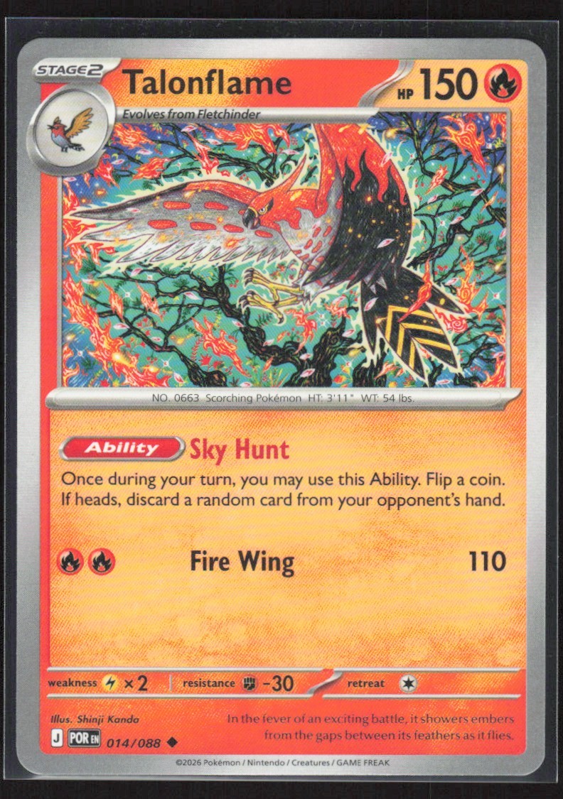 2015 XY - Roaring Skies Fletchinder Stage 1/Uncommon #14