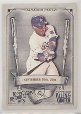 2021 Topps Allen & Ginter's Historical Hits Salvador Perez #HH-38 0b1s