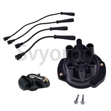 For Nissan H20-II K21 K25 22162-55K10 Cap + 22157-55K10 Rotor + Wire Tune Up Kit