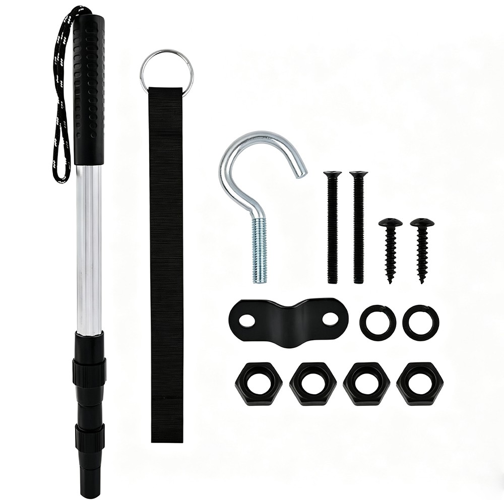 Attic Pull Down Hook 16-36" Adjustable Telescoping Pole Durable Stainless Steel