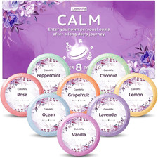 Shower Steamers 8 Pack - Organic  Natural Essential Fragrances for Teens and Ad