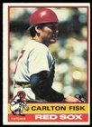1976 TOPPS CARLTON FISK BOSTON RED SOX #365  EX