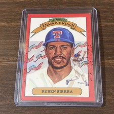 1990 Donruss - Diamond Kings Ruben Sierra #3 Texas Rangers (A)