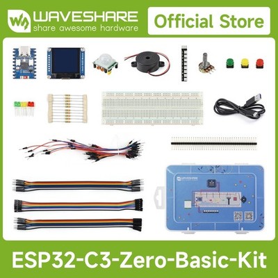 Waveshare ESP32-S3/C6/C3 Series Basic Kit, With Rich Tutorials And Resources