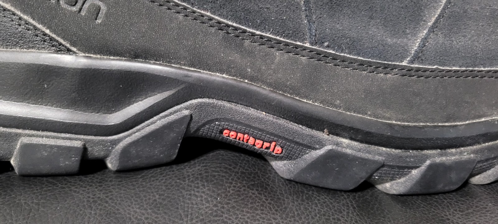 Salomon Zoccoli da Neve Scarpe Uomo 10.5 Nero Scamosciato Mocassino Slip On Escursionismo Contragrip