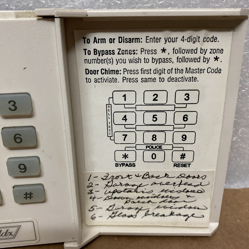 CADDX 8601 KEYPAD 8 Zone FOR CADDX 8600. KEYPAD | eBay