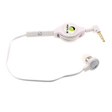 For TCL 60/60R/SE/NxtPaper - Retractable Mono Earphone Headphone 3.5mm w Mic