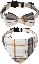 Breakaway Cat Collar with Bells - 2 Pack Cat Collar with Bells, Cat Collars with