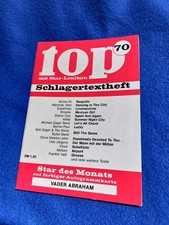 Top Schlagertextheft 70 / Songbook, ohne Autogrammkarte.