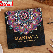 Mandala Coloring Book for Adults Relaxation and Teens Stress Relief, Spiral Colo