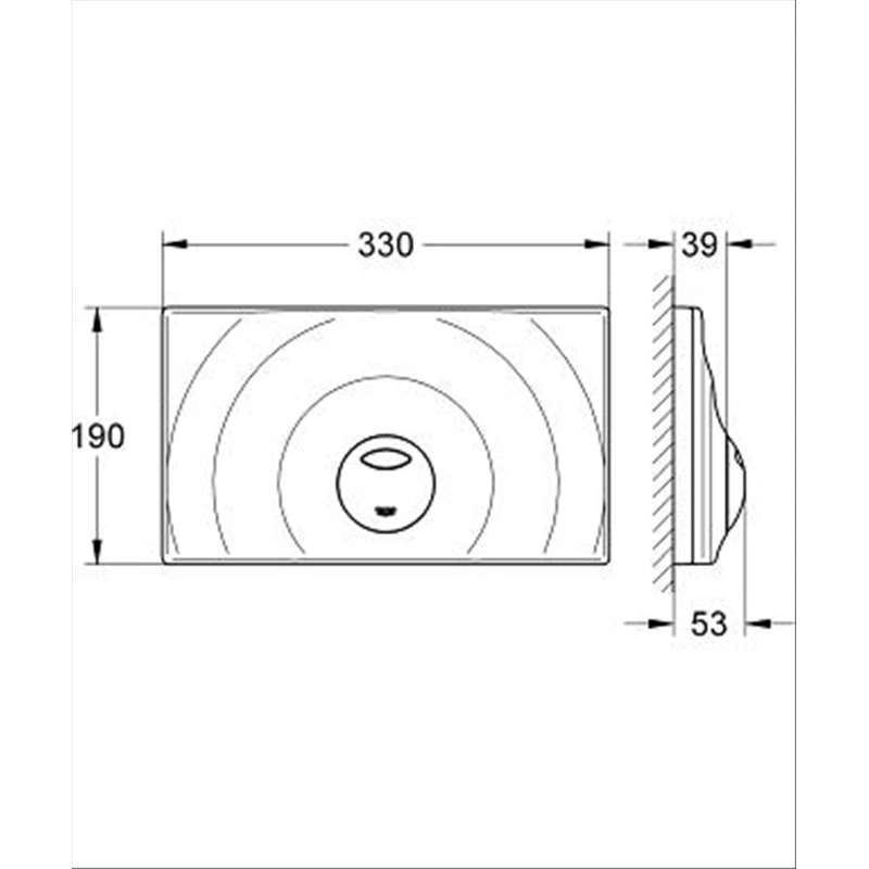 Grohe Piastra Di Azionamento (Placca) Surf Bianca 37859Sh0 Effetto Onda - Immagine 2 di 2