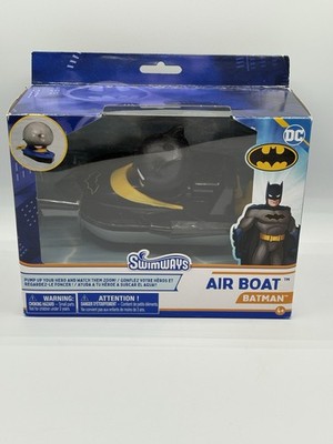SwimWays DC Batman Air Boat Pool Splash Toy Ages 4+ Water Action Figure