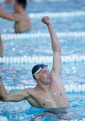 Matt Biondi USA winner of four gold medals one silver medal at the- Old Photo