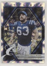 2021 Panini Donruss Elite Series Jeff Saturday #ES-JSA 0l4h
