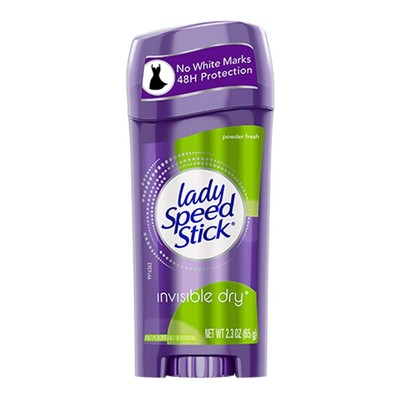 Lady Speed Stick Invisible Dry Antiperspirant 2.3 oz Pack of 2 24 Hour Protec...