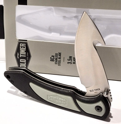 Schrade Old Timer Trail Boss Guthook Hunting Skinning Folding Pocket Knife NEW